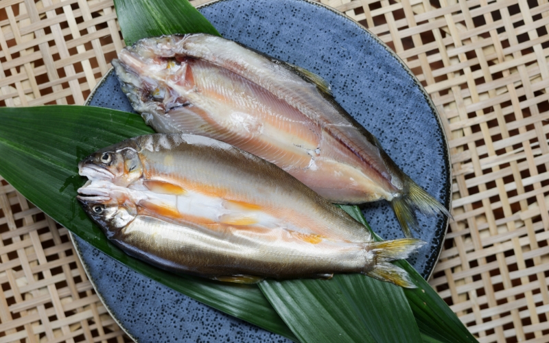 天然鮎の一夜干し